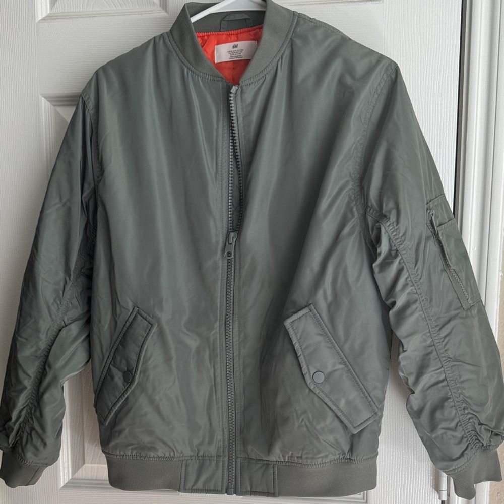 H&M Kids Green Bomber Jacket